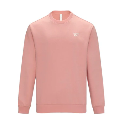 Reebok Pink Unisex Letter Crewneck Pullover Sweater 23RMF303UGF1