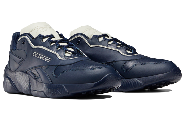 Lookbook Reebok Premier Classic Leder Navy Blaue Sport-Schuhe Abriebfest DV8608