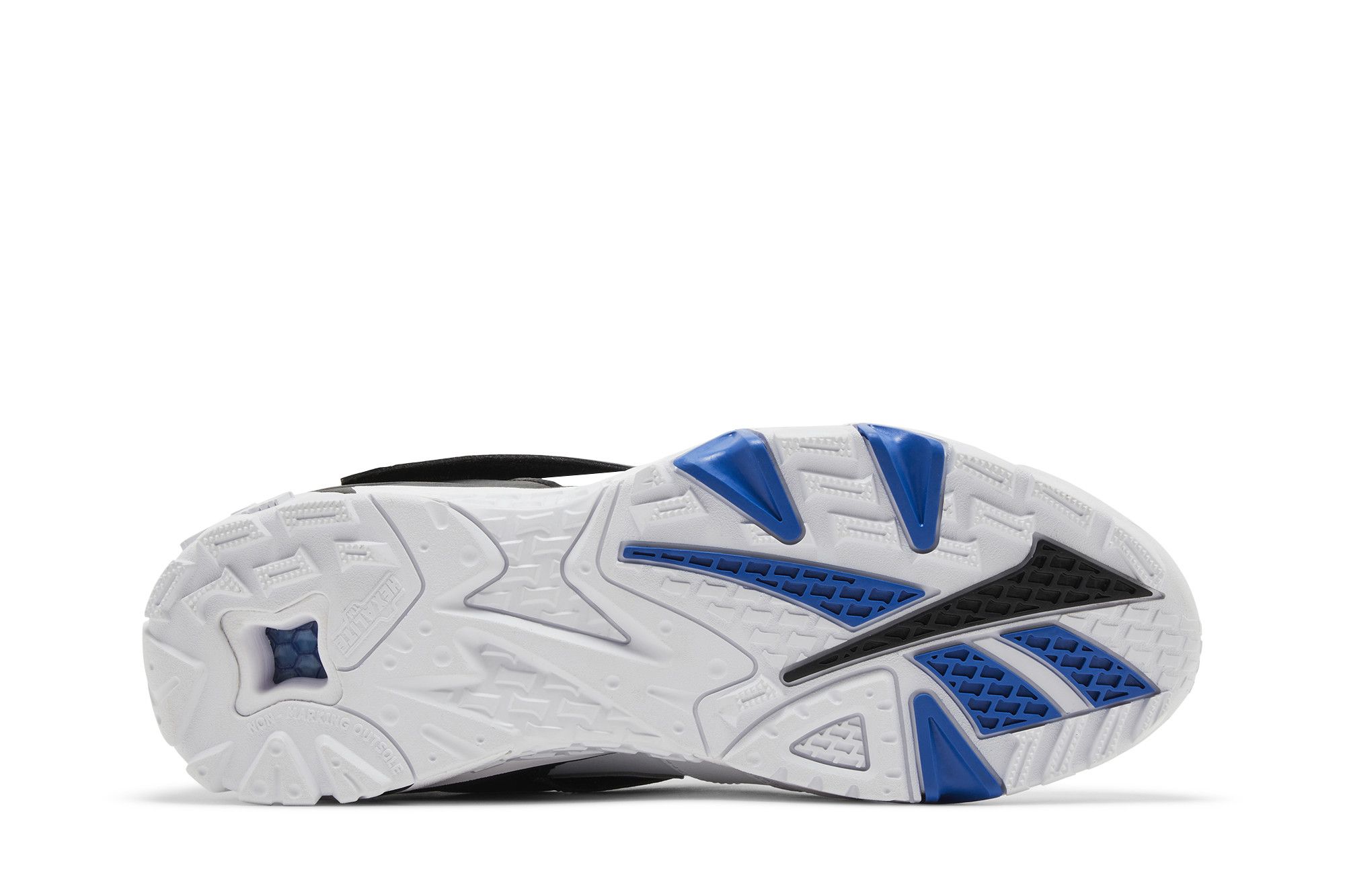 Shop Reebok Preseason 94 減震防滑耐磨 中筒 復古籃球鞋 男款 白黑藍