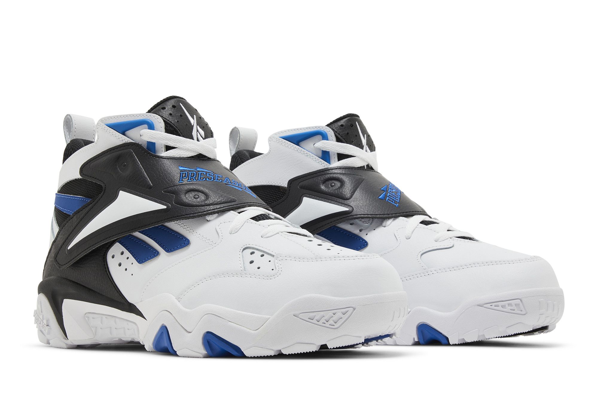 Cheap Reebok Preseason 94 減震防滑耐磨 中筒 復古籃球鞋 男款 白黑藍