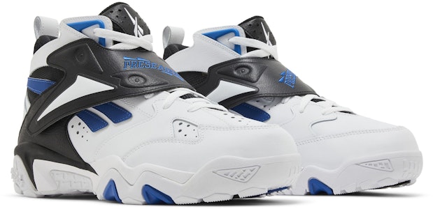 Reebok Preseason 94 減震防滑耐磨 中筒 復古籃球鞋 男款 白黑藍 Cheap Reebok Preseason 94 減震防滑耐磨 中筒 復古籃球鞋 男款 白黑藍