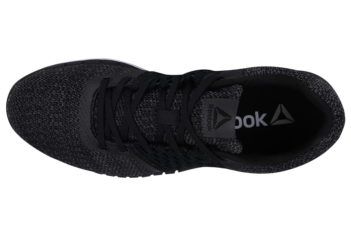 Shop Reebok Print Run Ultraknit ''Noir Charbon'' BS7360