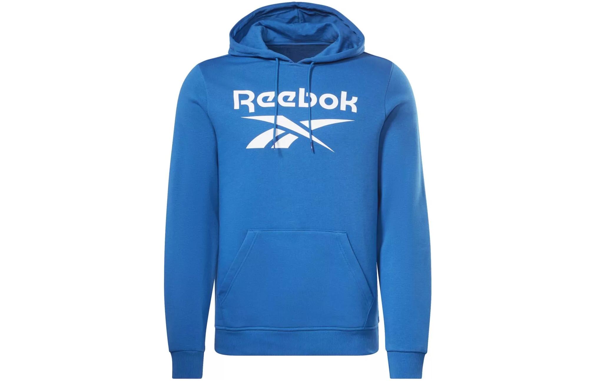 Reebok Pullover Hoodie Blue with Letter Logo Print H54801