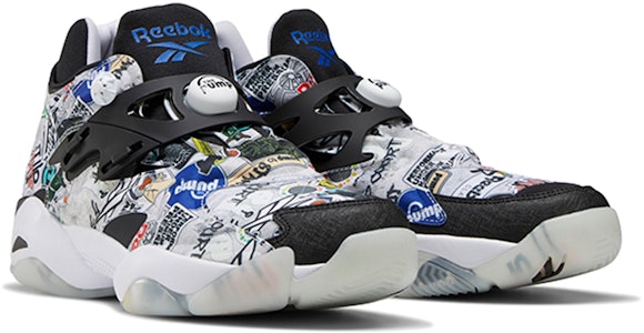 리복 펌프 코트 '스티커 시티 - 화이트 블랙' FW7826 Lookbook 리복 펌프 코트 '스티커 시티 - 화이트 블랙' FW7826