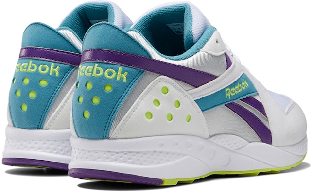 Reebok Pyro 復古休閒 耐磨防滑 低筒 運動鞋 男女款 白藍 Shop Reebok Pyro 復古休閒 耐磨防滑 低筒 運動鞋 男女款 白藍