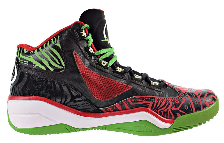 Reebok Q96 CrossExamine 'Black Red Green' 圖 2