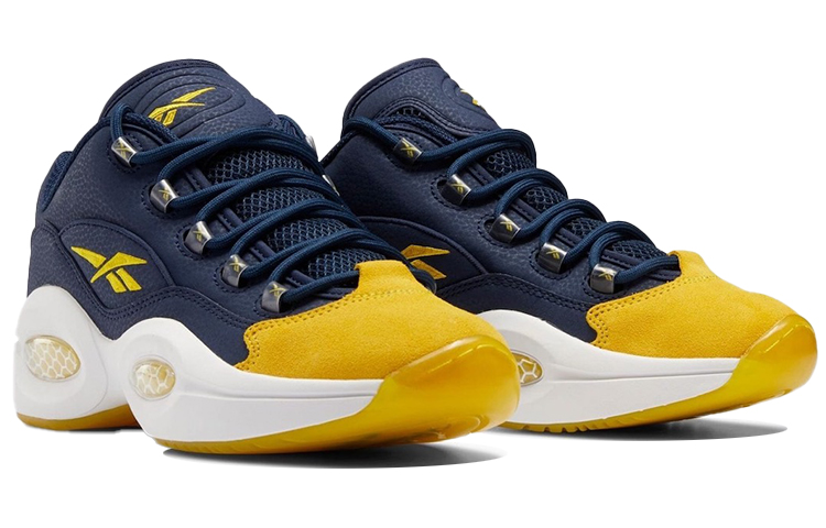 Lookbook Reebok Question Low ''Inversé Non-Porté Bleu Jaune'' GY4579