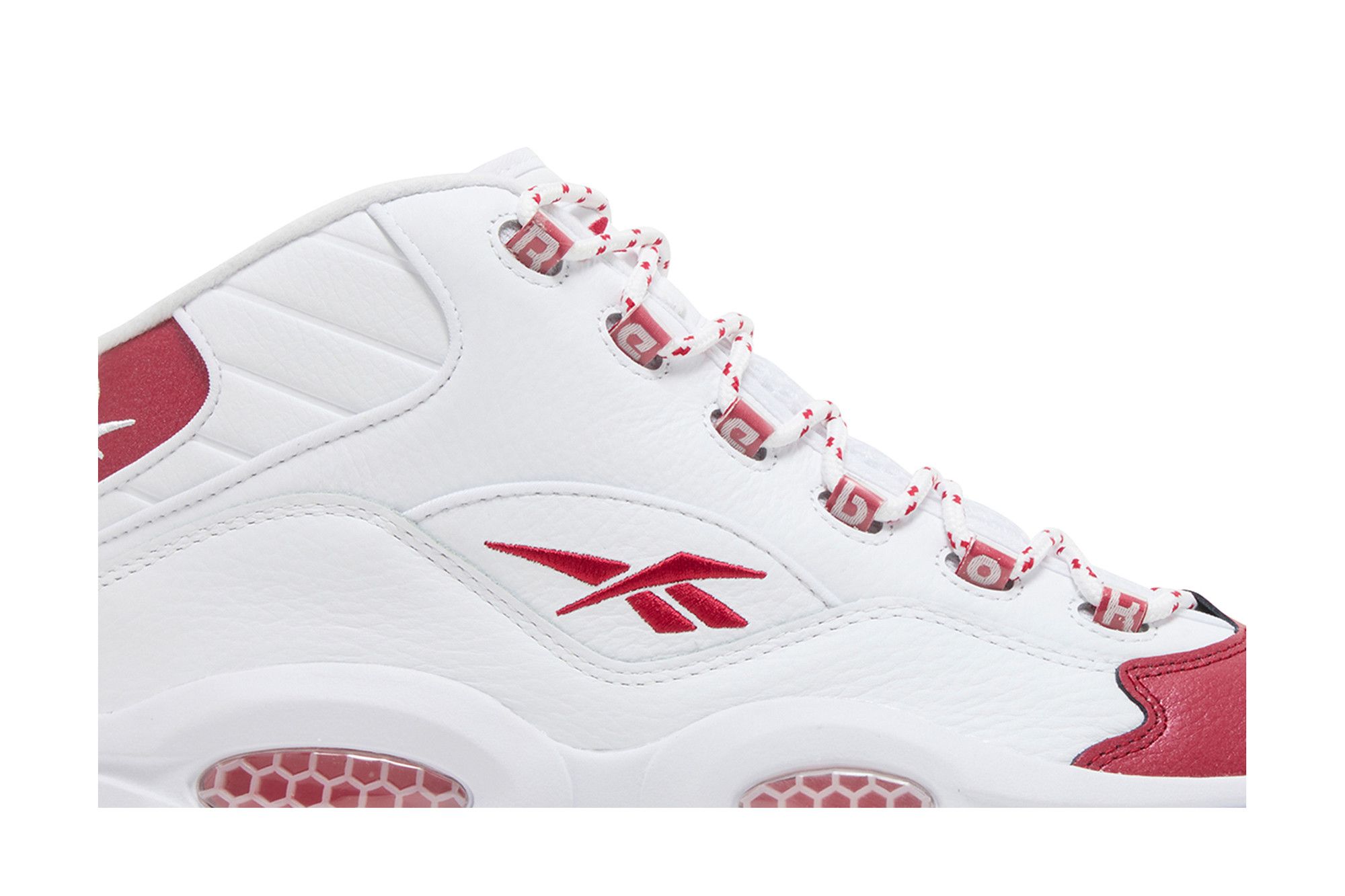 Sneakers Red Toe Iverson Reebok Iverson Question Mid White Red Toe