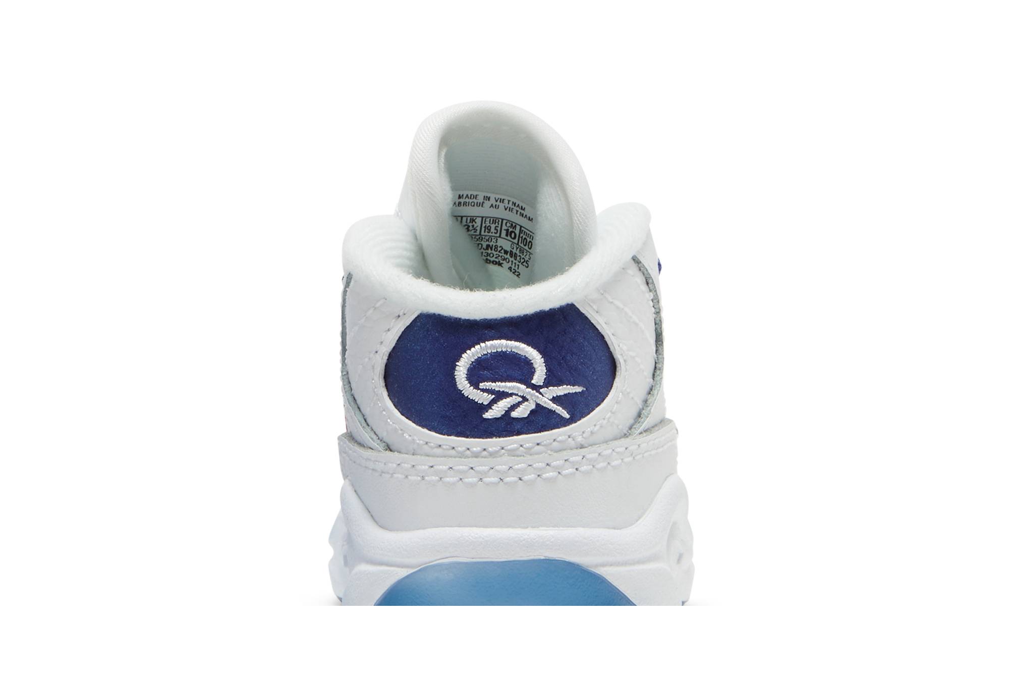 Sizing (TD) Reebok Question Mid 'Blue Toe' 2022 GY8825