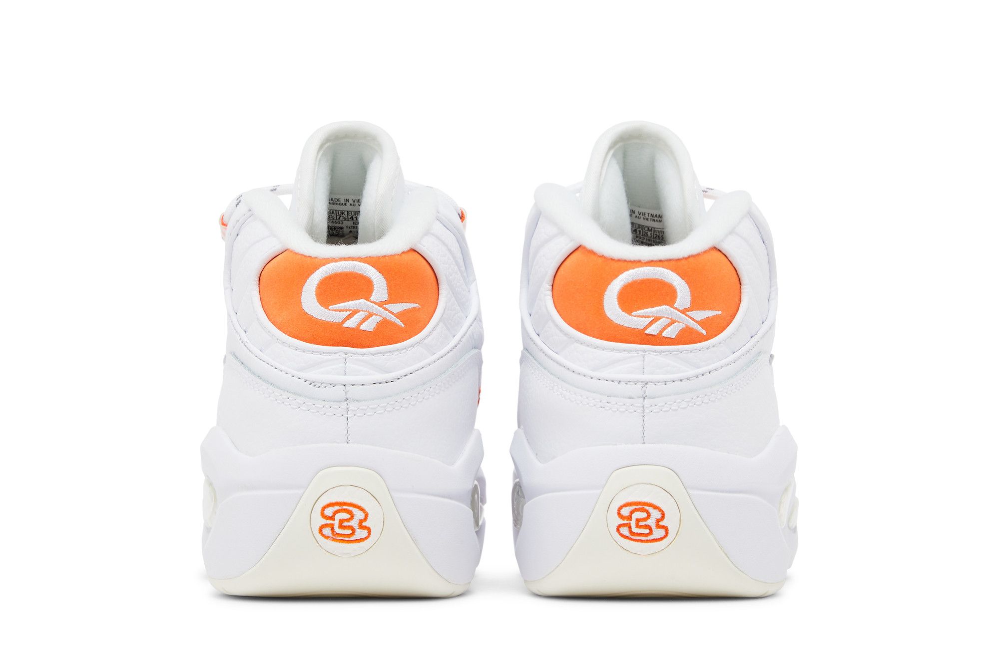 Details for Reebok Question Mid ''Orange Toe'' 2023 Herren-Sneaker HR1049