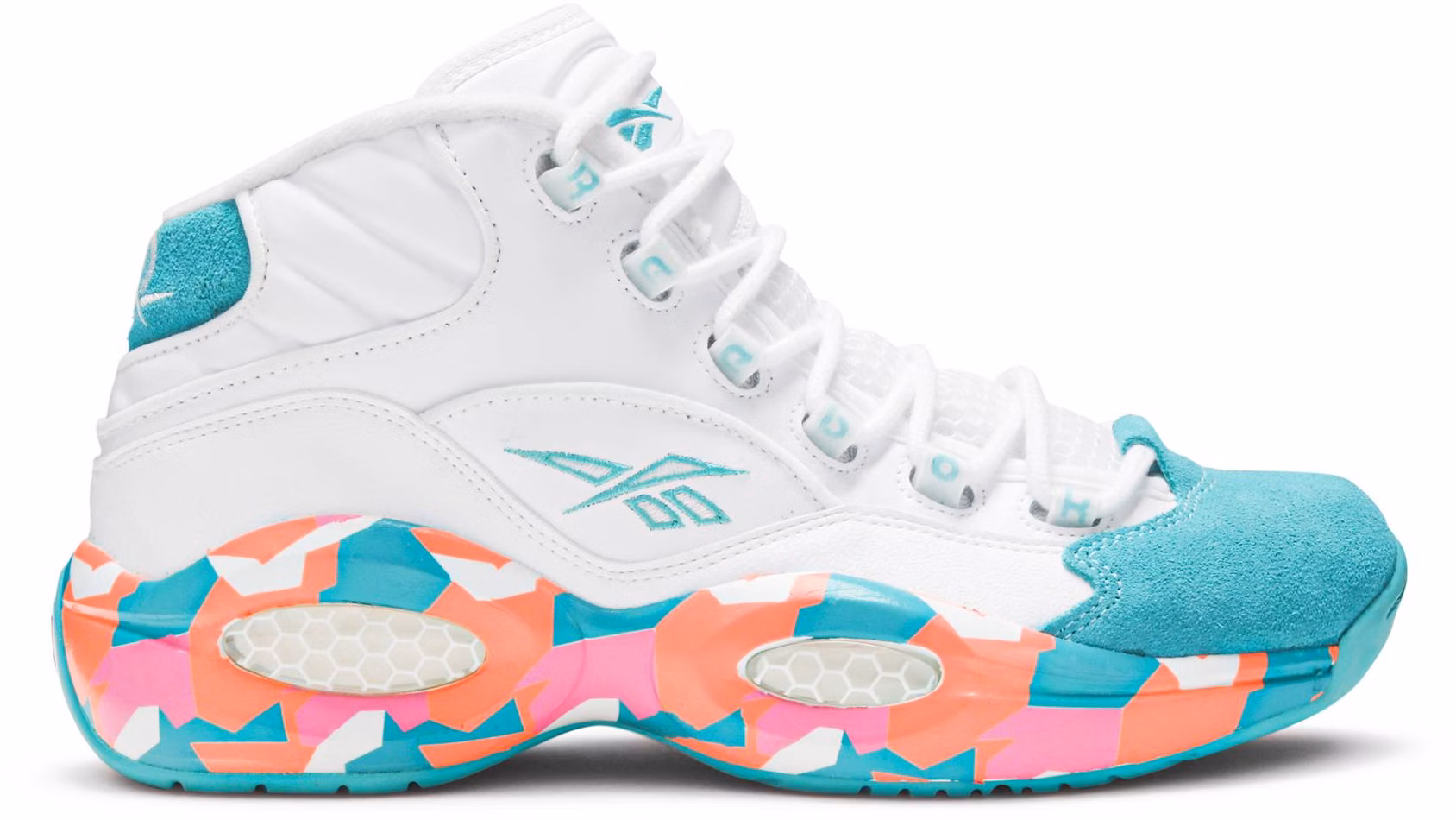 Reebok question 2025 mid white noise