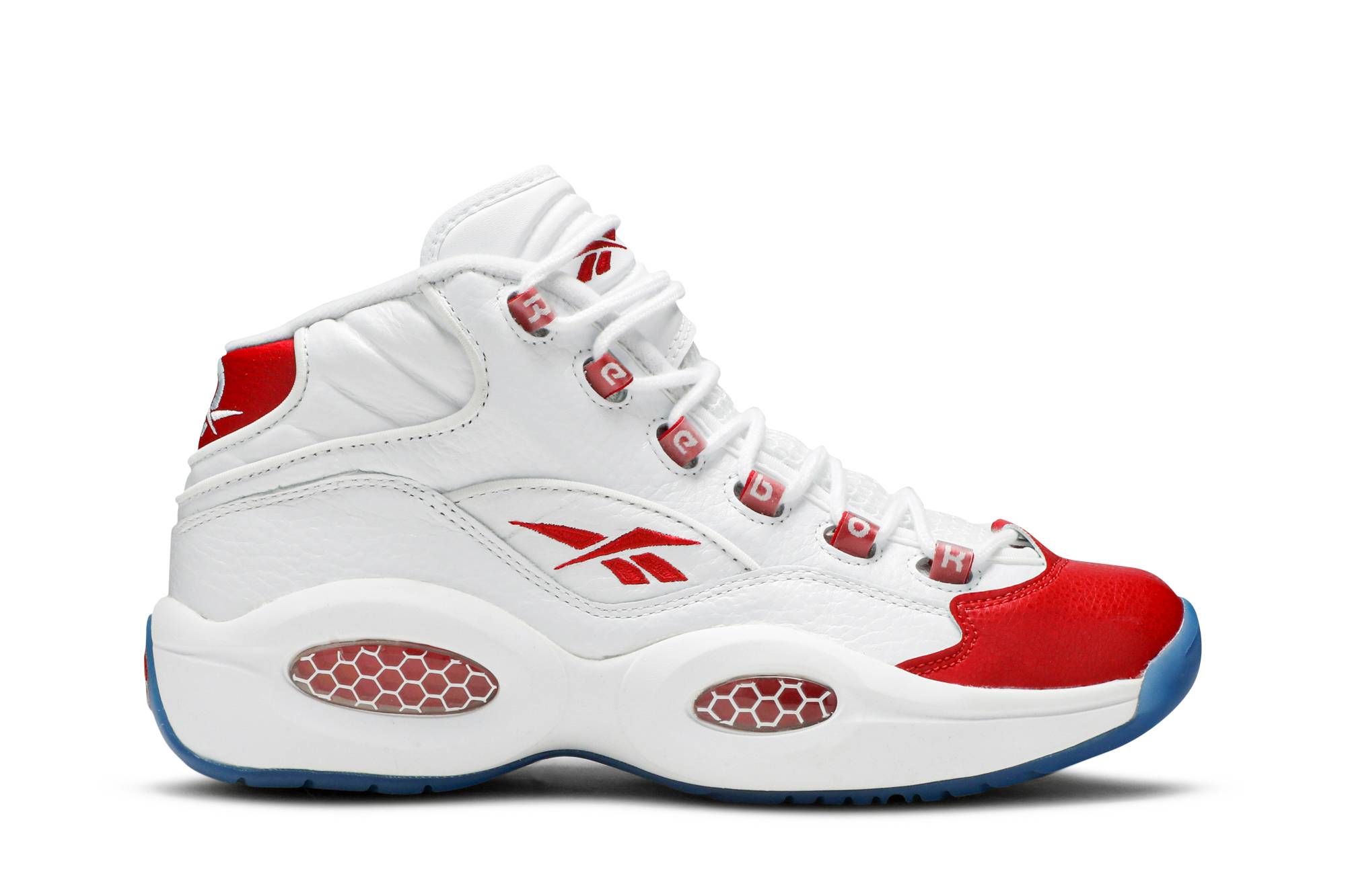 Reebok Question Mid 'White Pearlized Red' 79757