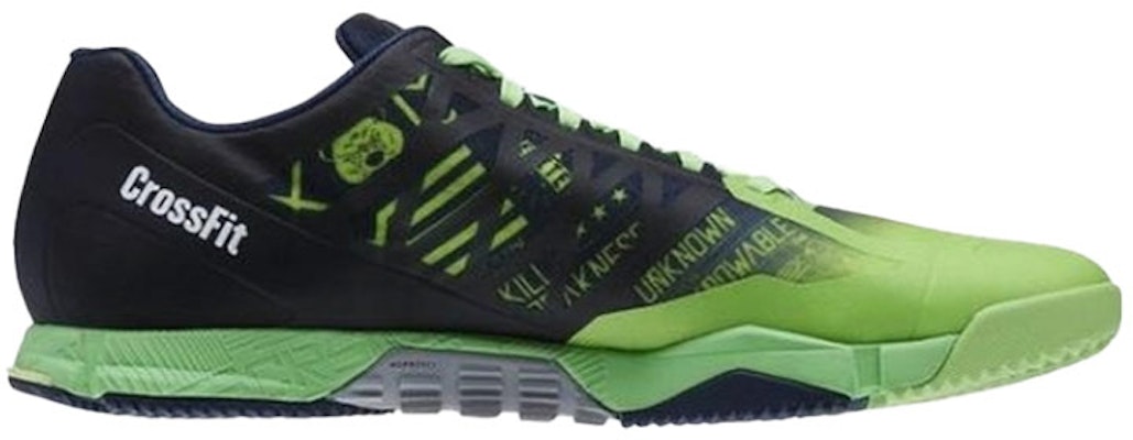 Reebok R Crossfit Speed Tr 防滑耐磨 低筒運動訓練鞋 黑綠拼接 Order Reebok R Crossfit Speed Tr 防滑耐磨 低筒運動訓練鞋 黑綠拼接