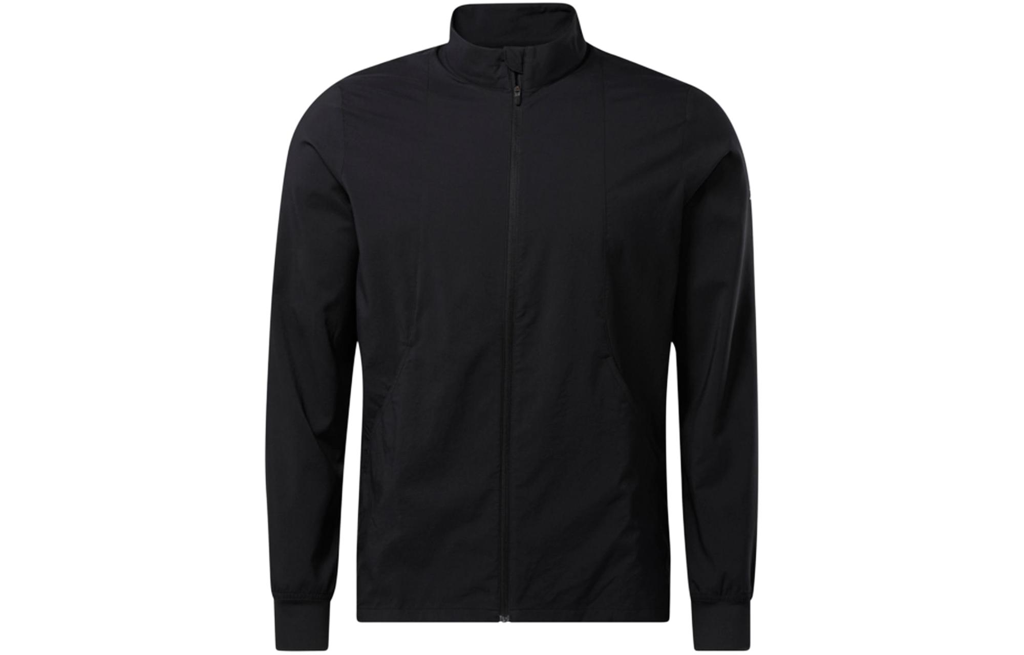 Reebok RE Woven Windbreaker Jacket Black - Waterproof, Moisture-Wicking GT5735