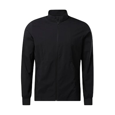 Reebok RE Woven Windbreaker Jacket Black - Waterproof, Moisture-Wicking GT5735