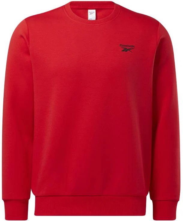 reebok-red-unisex-solid-color-crewneck-pullover-sweatshirt-hf-8535