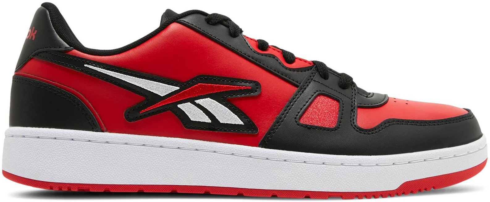 Red and black reebok best sale shoes