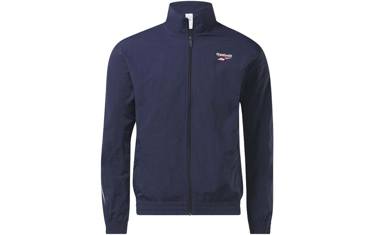 Reebok Retro Colorblock Logo Track Jacket Navy Unisex Casual Sportswear 24SRM101UGN1