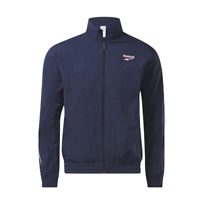 Reebok Retro Colorblock Logo Track Jacket Navy Unisex Casual Sportswear 24SRM101UGN1