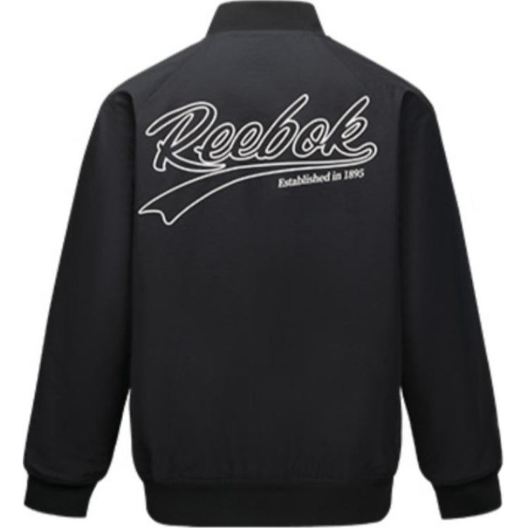 Lookbook 리복 레트로 컬러블록 스탠드 칼라 자켓 블랙 유니섹스 캐주얼 스포츠웨어 24FRM213UGH0