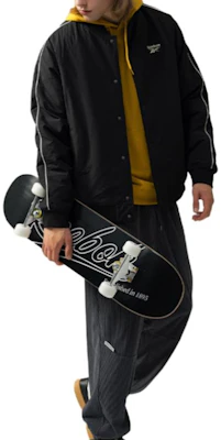 리복 레트로 컬러블록 스탠드 칼라 자켓 블랙 유니섹스 캐주얼 스포츠웨어 24FRM213UGH0 Shop 리복 레트로 컬러블록 스탠드 칼라 자켓 블랙 유니섹스 캐주얼 스포츠웨어 24FRM213UGH0