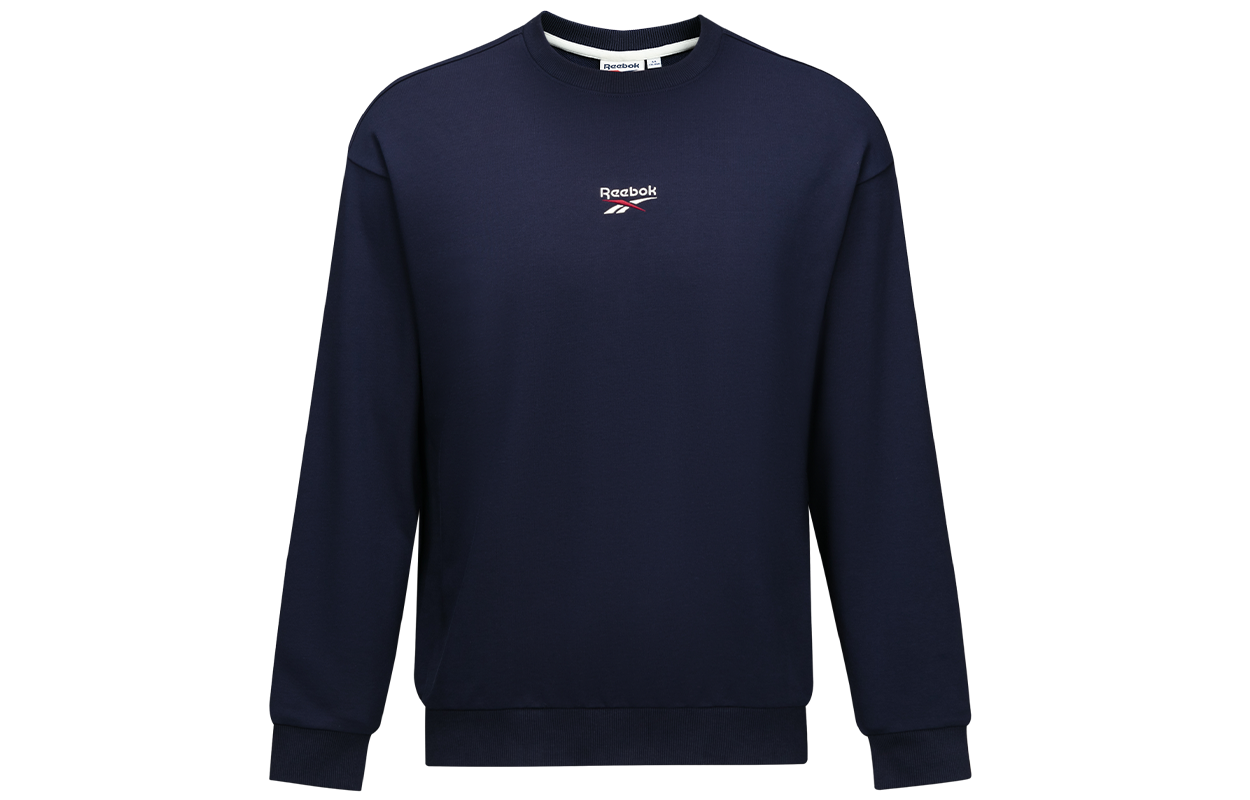 Reebok Retro Comfort Pullover Sweatshirt Unisex in Navy Blue 24FRM305UGN2