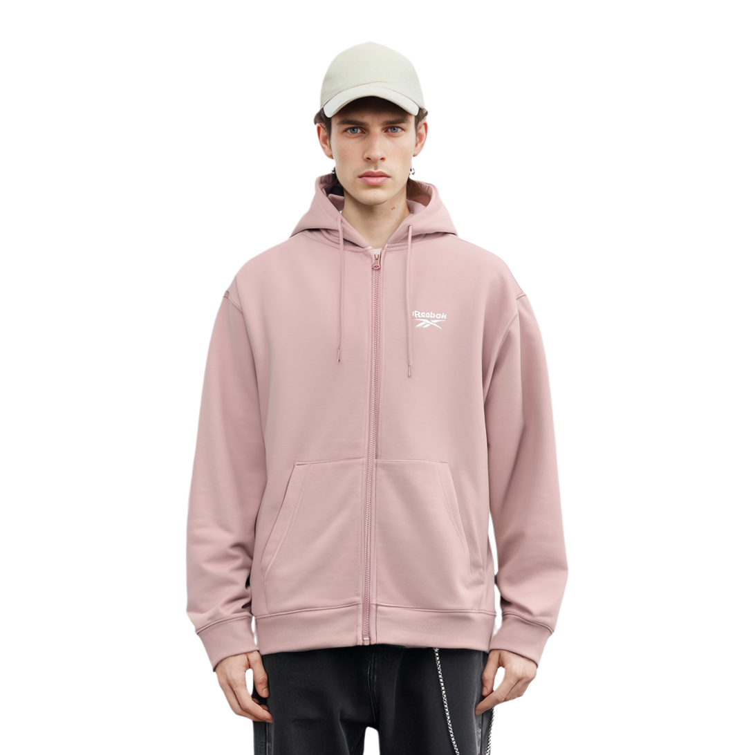 Shop 리복 레트로 패션 캐주얼 자켓 유니섹스 라이트 핑크 24FRM113UGF2