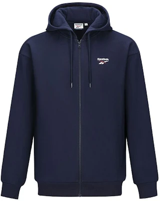 Reebok Retro High-Street Logo Navy Hoodie - Unisex Casual Warm Zip-Up Jacket 24FRE101UGN2 Buy Reebok Retro High-Street Logo Navy Hoodie - Unisex Casual Warm Zip-Up Jacket 24FRE101UGN2