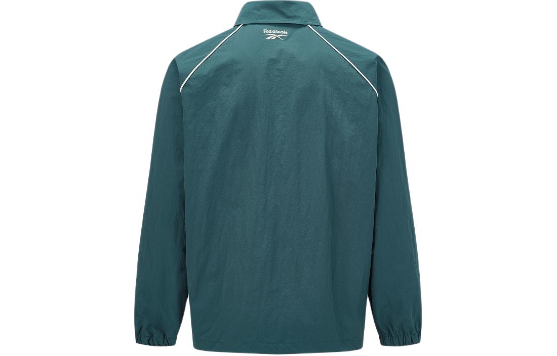 Lookbook 리복 레트로 자수 스포츠 아웃도어 우븐 자켓 유니섹스 - 젬 그린 24SRC107UGL7