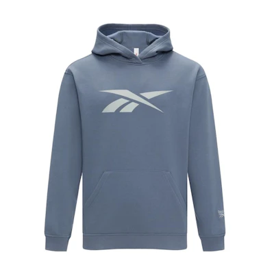 Reebok Retro Logo Hoodie Pullover Unisex Blue 23RMF305UGB7