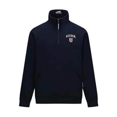 Reebok Retro Navy Pullover Sweatshirt Unisex Casual Comfortable Fashion 24FRC307UGN2