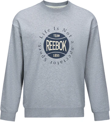 Reebok Retro Unisex Soft Comfort Crewneck Pullover Sweatshirt Light Grey 24FRM313UGG3 Buy Reebok Retro Unisex Soft Comfort Crewneck Pullover Sweatshirt Light Grey 24FRM313UGG3
