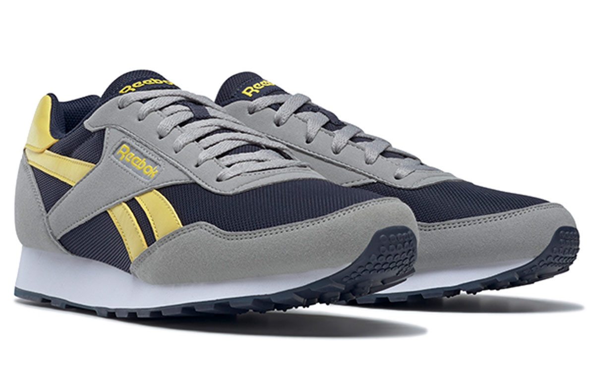 Lookbook Reebok Rewind Run ''Blauw Grijs Geel'' FY9711