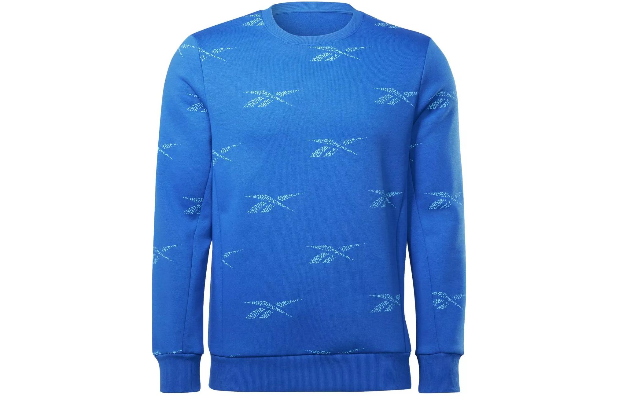 Reebok RI AOP Crew Neck Pullover Sweatshirt Blue Edition IB8449