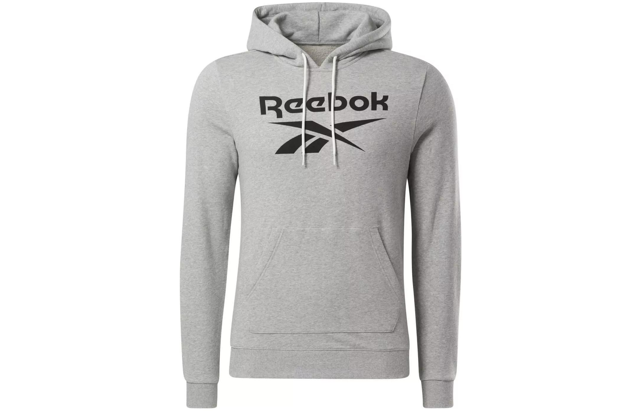 Reebok RI FT OTH BL Hoodie Letter Print Casual Pullover for Men - Gray H54477