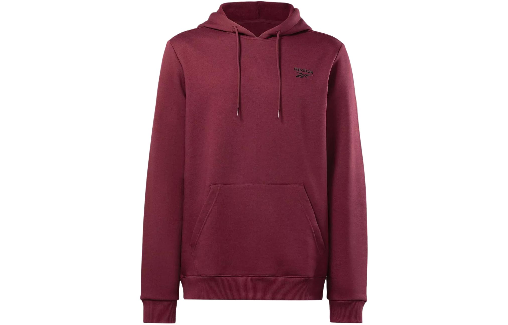 Reebok RI Left Chest Logo Hoodie Pullover - Maroon IP2618
