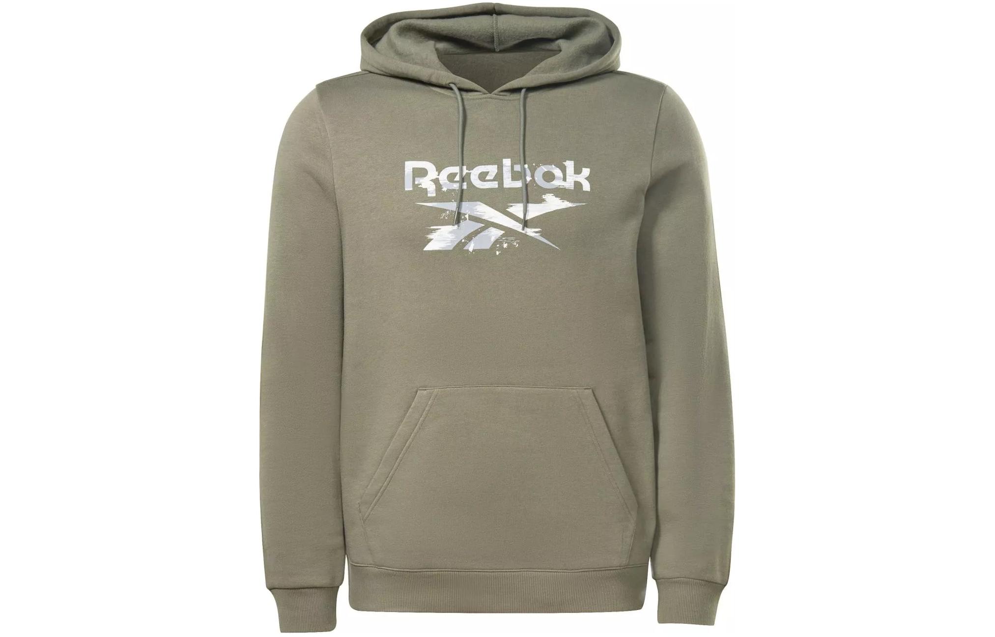 Reebok RI Modern Camo Logo Print Hoodie for Men - Gray HS9426