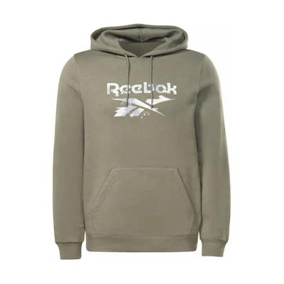 Reebok RI Modern Camo Logo Print Hoodie for Men - Gray HS9426