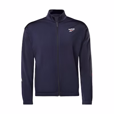 Reebok RI Vector Knit Logo Stand Collar Jacket Unisex Blue HR3051