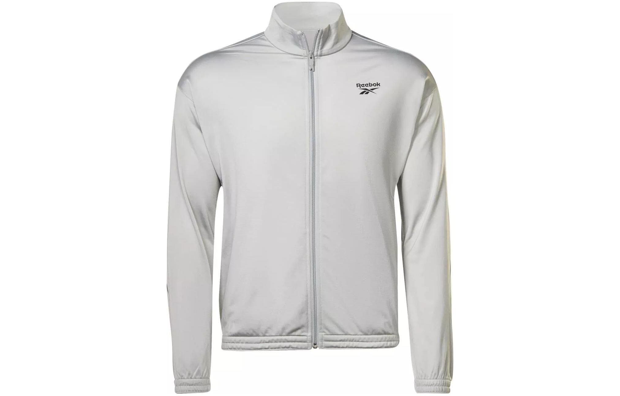 Reebok RI Vector Knit Tracktop Logo Grey Sports Jacket HR3050