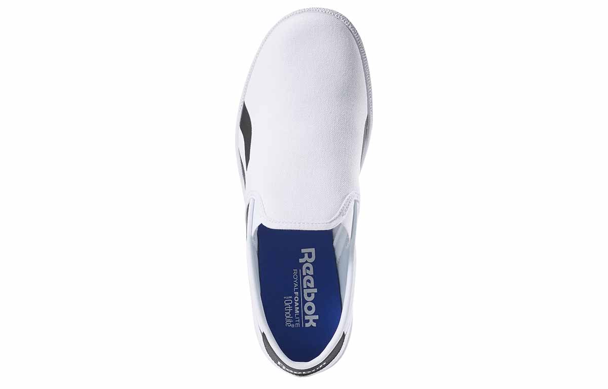 Shop Reebok Royal Bonoco Slip Baskets Blanc/Noir CN8513