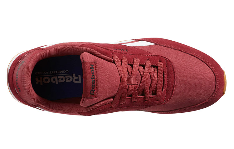 Shop 銳步皇家經典慢跑鞋2 耐磨防滑 低幫休閒運動鞋 酒紅