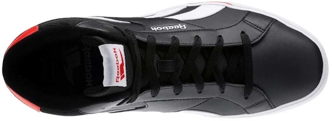 Reebok Royal Complete ML 耐磨防滑 中筒休閒板鞋 黑紅 Shop Reebok Royal Complete ML 耐磨防滑 中筒休閒板鞋 黑紅