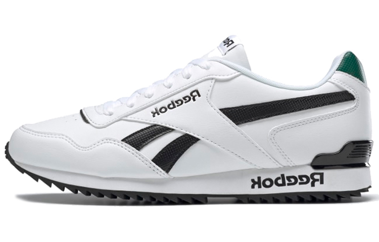 Reebok Royal Glide Running Shoes White/Black/Green EG5217