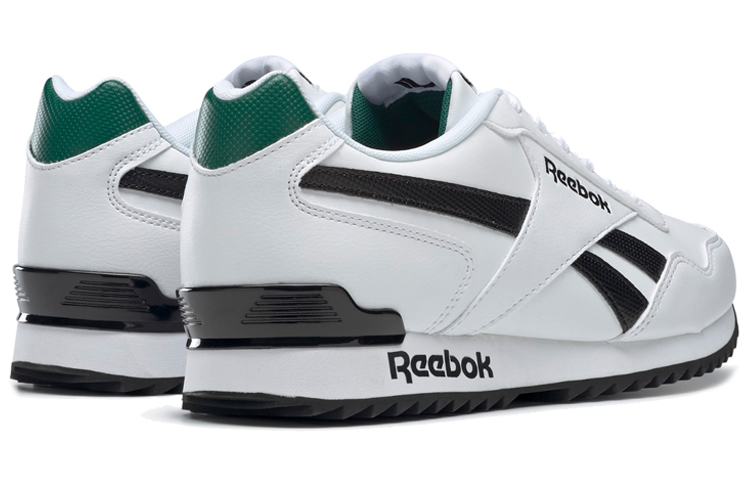 Reebok Royal Glide Running Shoes White/Black/Green 圖 4