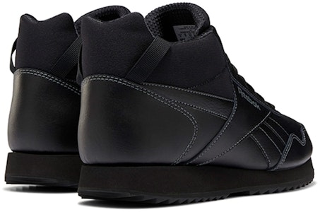 Reebok Royal Glide Mid 黑色運動鞋 Shop Reebok Royal Glide Mid 黑色運動鞋