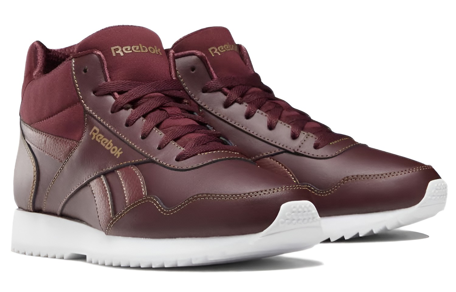 Lookbook Reebok Royal Glide Mid 'Burgundy' Merah Gelap DV6783