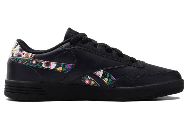 Order Reebok Royal Techque T 花卉 潮流萬用 低筒休閒板鞋 男女通款 極夜黑
