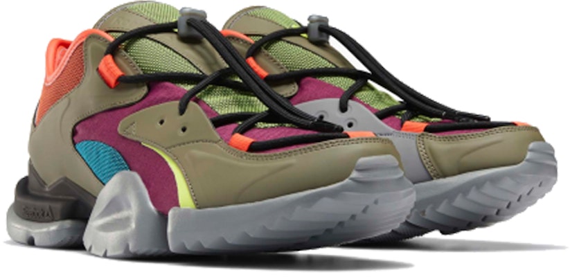 锐步Run.R 96 TR '现代橄榄橙青柠' EF8639 Lookbook 锐步Run.R 96 TR '现代橄榄橙青柠' EF8639