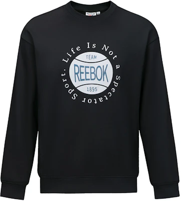 Reebok 舒適圓領黑色長袖休閒衫 男女款 長袖上衣 24FRM313UGH0 Buy Reebok 舒適圓領黑色長袖休閒衫 男女款 長袖上衣 24FRM313UGH0